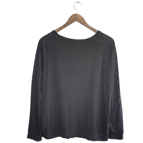 SoulCycle Metallic Preowned Mesh Sleeves Long Sleeve Top Large - Picture 5 of 7